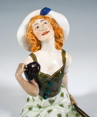 Art Nouveau Pierrette Figurine attributed to Martin Wiegand for Meissen, Germany, 1900s-EMT-1704064