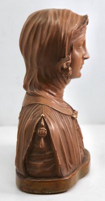 Art Nouveau Plaster Detailed and Stylized Womens Bust-MJY-1355704