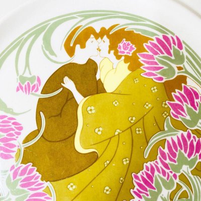 Art Nouveau Plate from KG Luneville, France, 1900s-BMU-1815078