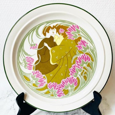 Art Nouveau Plate from KG Luneville, France, 1900s-BMU-1815078