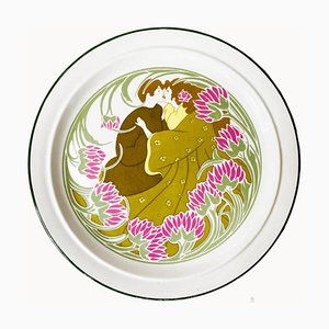 Art Nouveau Plate from KG Luneville, France, 1900s-BMU-1815078