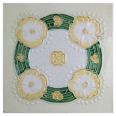 Art Nouveau Relief Tile from Nv De Dijle, 1930s-VDW-960228