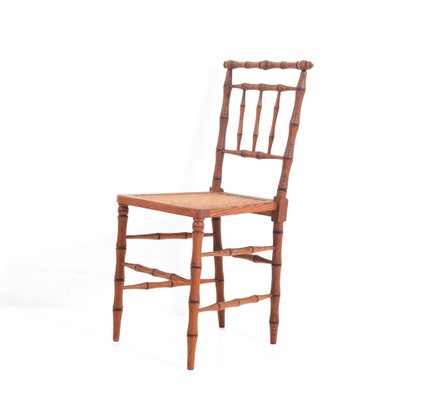 Art Nouveau Side Chairs in Faux Bamboo, Set of 2-MY-1181252