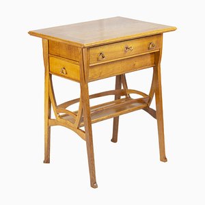 Art Nouveau Side Table in Oakwood-WFJ-1352867