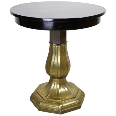 Art Nouveau Side Table with Brass Base, Austria, 1910s-TQA-1322370