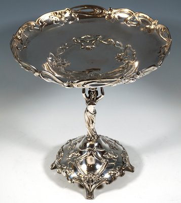 Art Nouveau Silver Centerpiece Bowl, 1890s, Set of 2-EMT-2039410