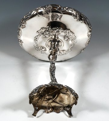 Art Nouveau Silver Centerpiece Bowl, 1890s, Set of 2-EMT-2039410