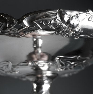 Art Nouveau Silver Centerpiece Bowl, 1890s, Set of 2-EMT-2039410