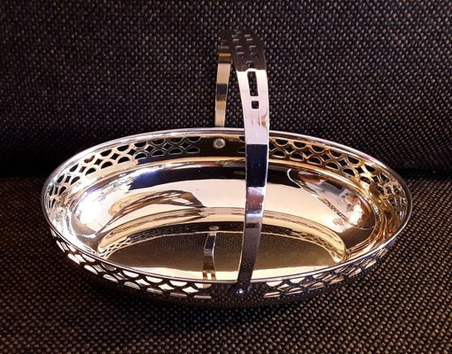 Art Nouveau Silver-Plated Metal Basket, Bowl, and Sweets Bowl Set from WMF-HOI-722565