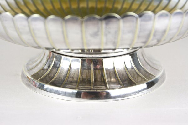 Art Nouveau Silvered Bowl attributed to JL Herrmann, Austria-TQA-2024339