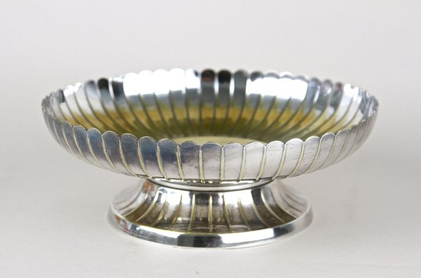 Art Nouveau Silvered Bowl attributed to JL Herrmann, Austria-TQA-2024339