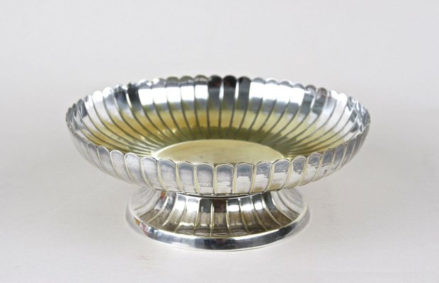 Art Nouveau Silvered Bowl attributed to JL Herrmann, Austria-TQA-2024339