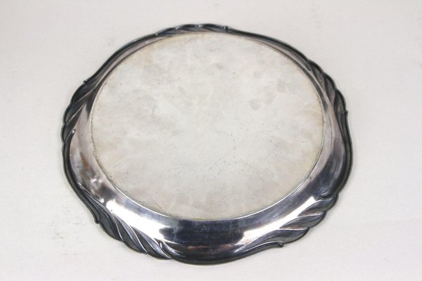 Art Nouveau Silvered Centerpiece with WMF Tray, 1915, Set of 2-TQA-2034394