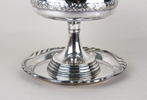 Art Nouveau Silvered Centerpiece with WMF Tray, 1915, Set of 2-TQA-2034394