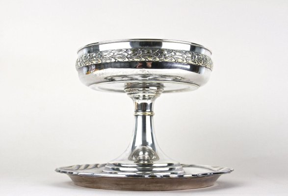 Art Nouveau Silvered Centerpiece with WMF Tray, 1915, Set of 2-TQA-2034394