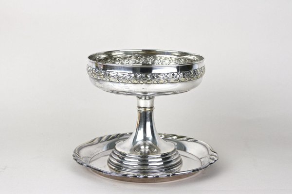 Art Nouveau Silvered Centerpiece with WMF Tray, 1915, Set of 2-TQA-2034394