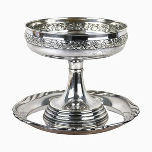 Art Nouveau Silvered Centerpiece with WMF Tray, 1915, Set of 2-TQA-2034394