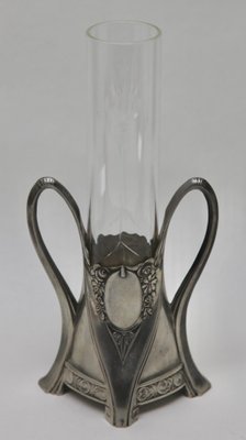 Art Nouveau Sollifleur Engraved Glass Vase from WMF-MJY-1448616