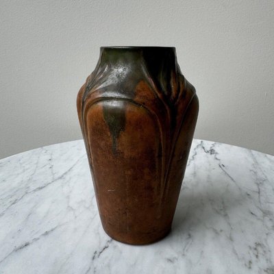 Art Nouveau Stoneware Vase, 1890s-QKG-2028730