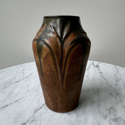 Art Nouveau Stoneware Vase, 1890s-QKG-2028730