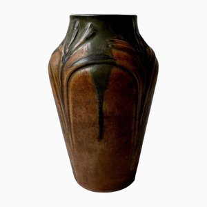 Art Nouveau Stoneware Vase, 1890s-QKG-2028730