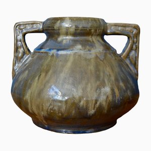 Art Nouveau Stoneware Vase, 1890s-AIU-1370980