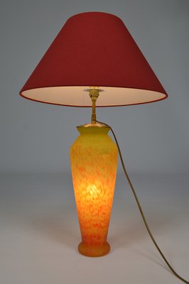 Art Nouveau Style Art Glass Table Lamp, 1970s-XNH-564560