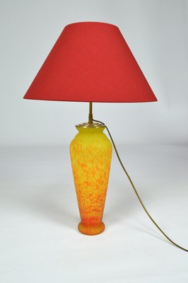 Art Nouveau Style Art Glass Table Lamp, 1970s-XNH-564560