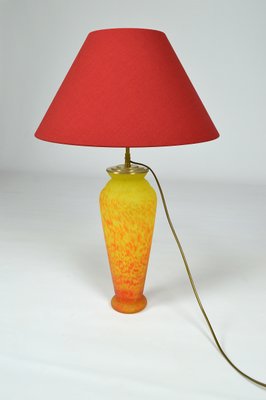 Art Nouveau Style Art Glass Table Lamp, 1970s-XNH-564560