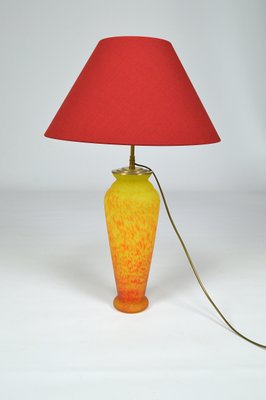 Art Nouveau Style Art Glass Table Lamp, 1970s-XNH-564560