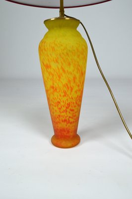 Art Nouveau Style Art Glass Table Lamp, 1970s-XNH-564560