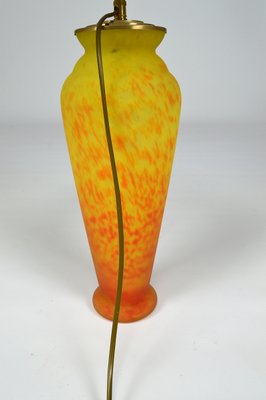 Art Nouveau Style Art Glass Table Lamp, 1970s-XNH-564560