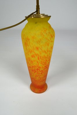 Art Nouveau Style Art Glass Table Lamp, 1970s-XNH-564560