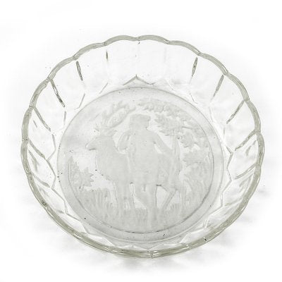 Art Nouveau Style Bowl from Ząbkowice Glassworks, 1970s-BKO-1824325