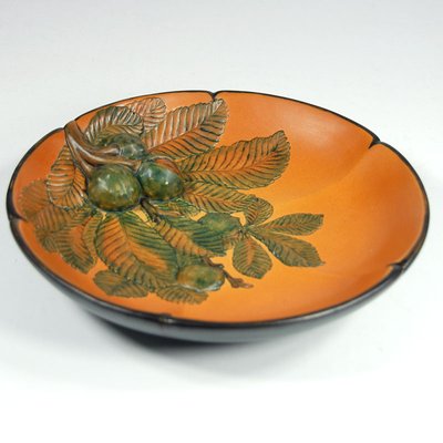 Art Nouveau Style Danish Ceramic Plate from Ipsen, 1920s-GIW-1173161