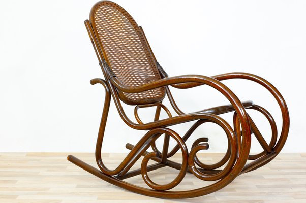 Art Nouveau Style Rocking Armchair, 1970s-GAP-1259713