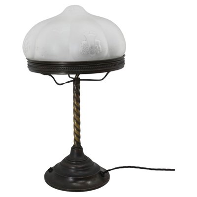 Art Nouveau Table Lamp with Floral Motive, 1920s-TZ-1764873