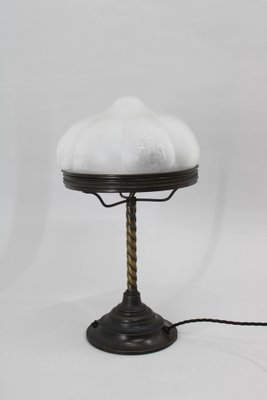 Art Nouveau Table Lamp with Floral Motive, 1920s-TZ-1764873