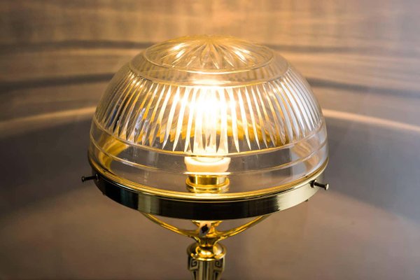 Art Nouveau Table Lamp with Original Cut Glass, 1900s-SPD-1054269