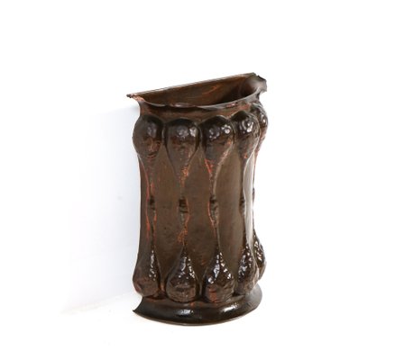 Art Nouveau Umbrella Stand in Patinated Copper, 1900s-MY-1259365