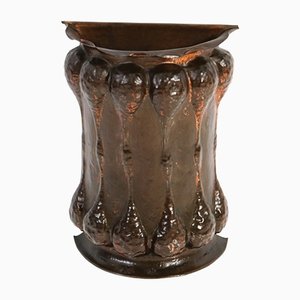 Art Nouveau Umbrella Stand in Patinated Copper, 1900s-MY-1259365