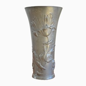 Art Nouveau Vase by Hugo Leven for Kayserzinn, 1900s-OV-620040