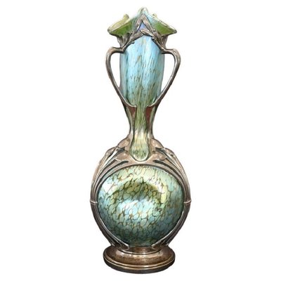 Art Nouveau Vase by Moritz Hacker and Johann Loetz Witwe, 1900s-DCO-1720643