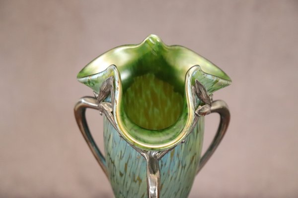 Art Nouveau Vase by Moritz Hacker and Johann Loetz Witwe, 1900s-DCO-1720643