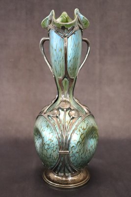 Art Nouveau Vase by Moritz Hacker and Johann Loetz Witwe, 1900s-DCO-1720643