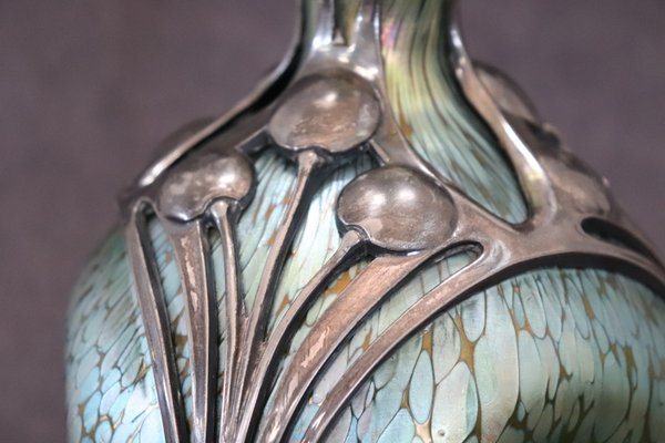 Art Nouveau Vase by Moritz Hacker and Johann Loetz Witwe, 1900s-DCO-1720643