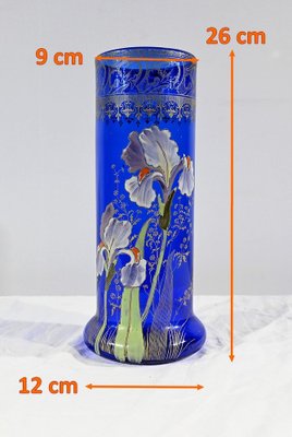 Art Nouveau Vase in Blue, 1890s-RVK-1793480