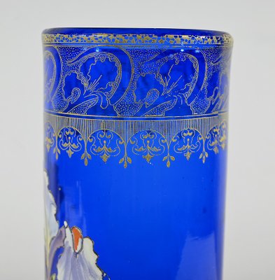 Art Nouveau Vase in Blue, 1890s-RVK-1793480