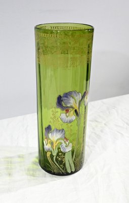 Art Nouveau Vase in Green, 1890s-RVK-1793497