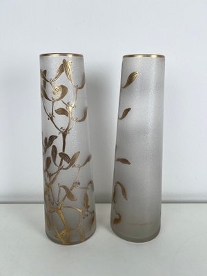 Art Nouveau Vase with Mistletoe by François Theodore Legras, Set of 2-KKG-1326182